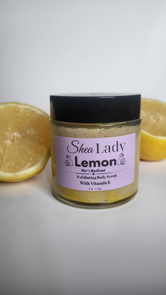 "She's Radiant" Exfoliating Lemon Scented Body Scrub